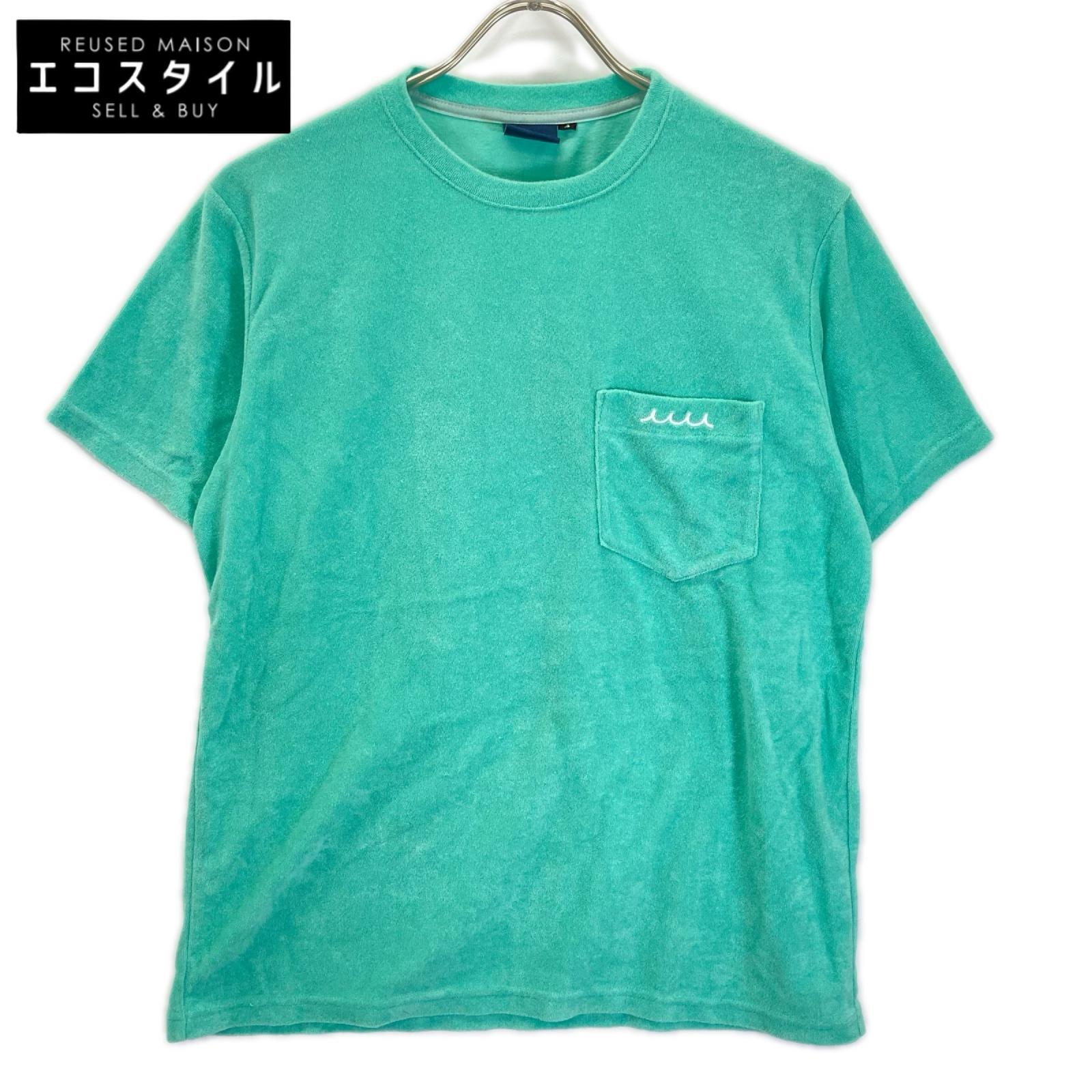 MUTA MARINE ムータマリーン グリーン ポケット付き パイルTシャツ トップス