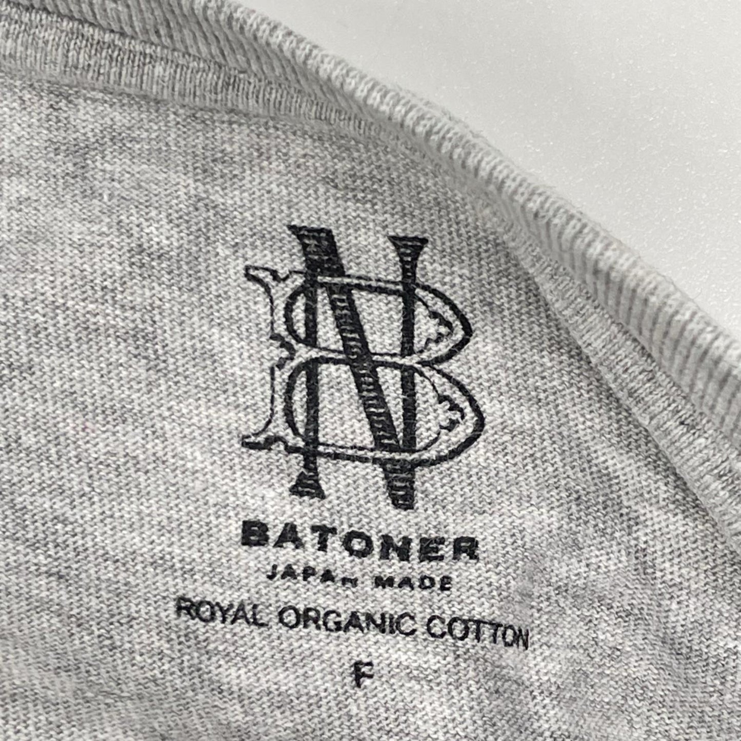 BATONER バトナー BN-25SL-061 グレー Tシャツ トップス