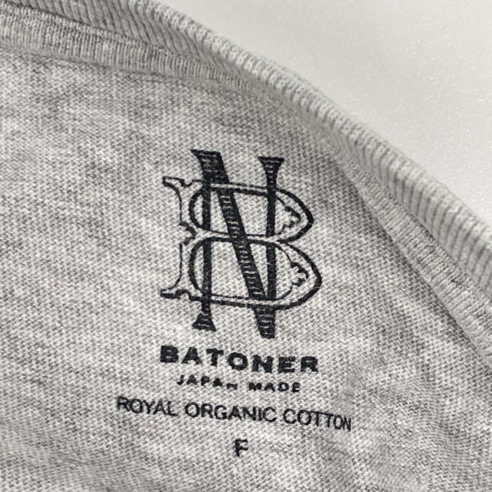 BATONER バトナー BN-25SL-061 グレー Tシャツ トップス