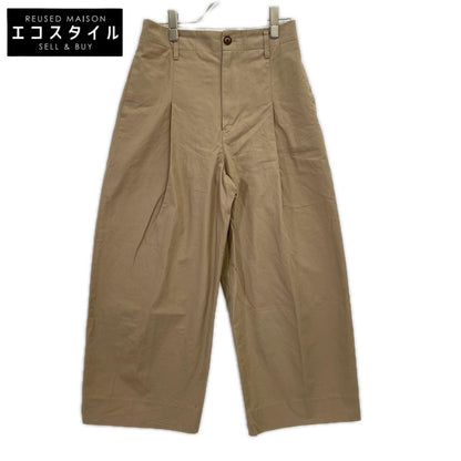 NIKKI ESSENTIAL PIECES ニッキエッセンシャルピーシーズ ベージュ Finx Twill 1-tuck Wide Trousers ボトムス