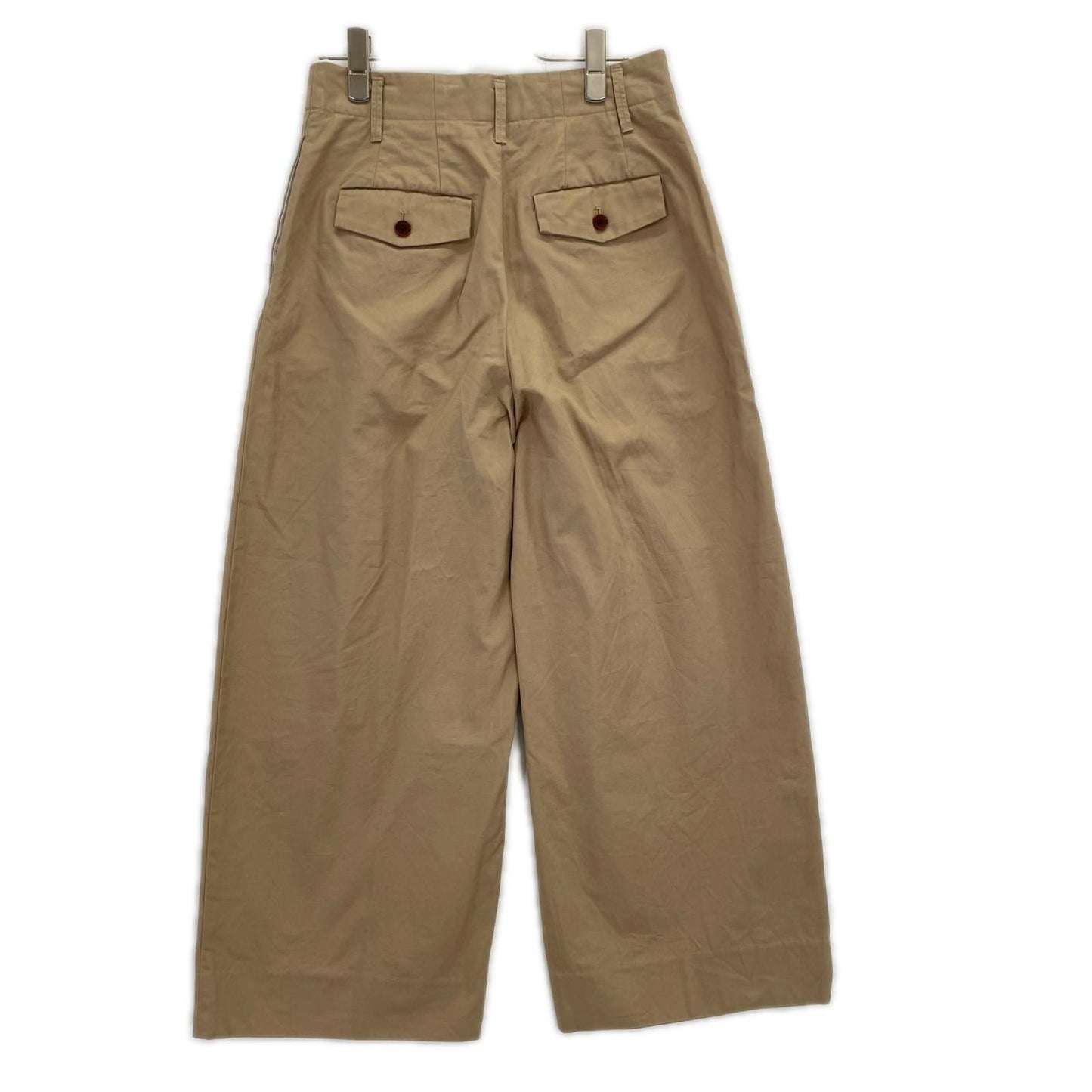 NIKKI ESSENTIAL PIECES ニッキエッセンシャルピーシーズ ベージュ Finx Twill 1-tuck Wide Trousers ボトムス