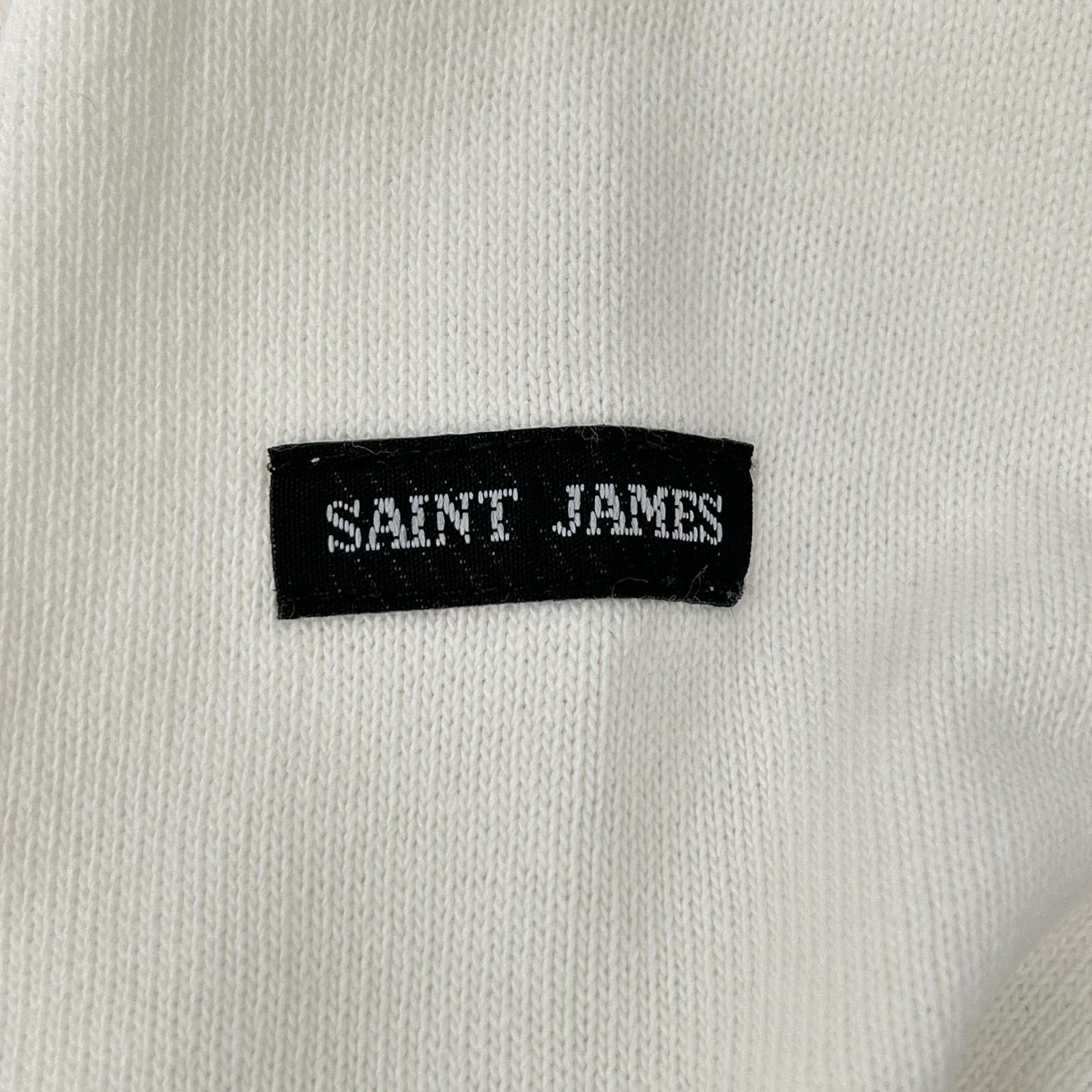SAINT JAMES セントジェームス ホワイト ウェッソン ボートネック ロングスリーブ シャツ トップス