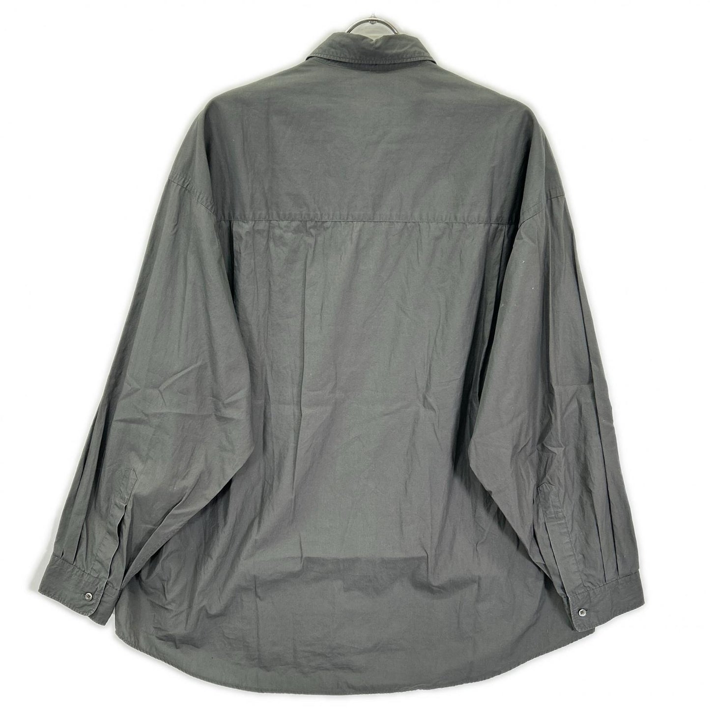 Graphpaper グラフペーパー グレー BROAD L/S OVERSIZED REGULAR COLLAR SHIRT トップス