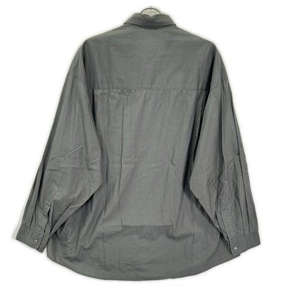 Graphpaper グラフペーパー グレー BROAD L/S OVERSIZED REGULAR COLLAR SHIRT トップス