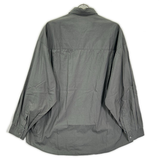 Graphpaper グラフペーパー グレー BROAD L/S OVERSIZED REGULAR COLLAR SHIRT トップス