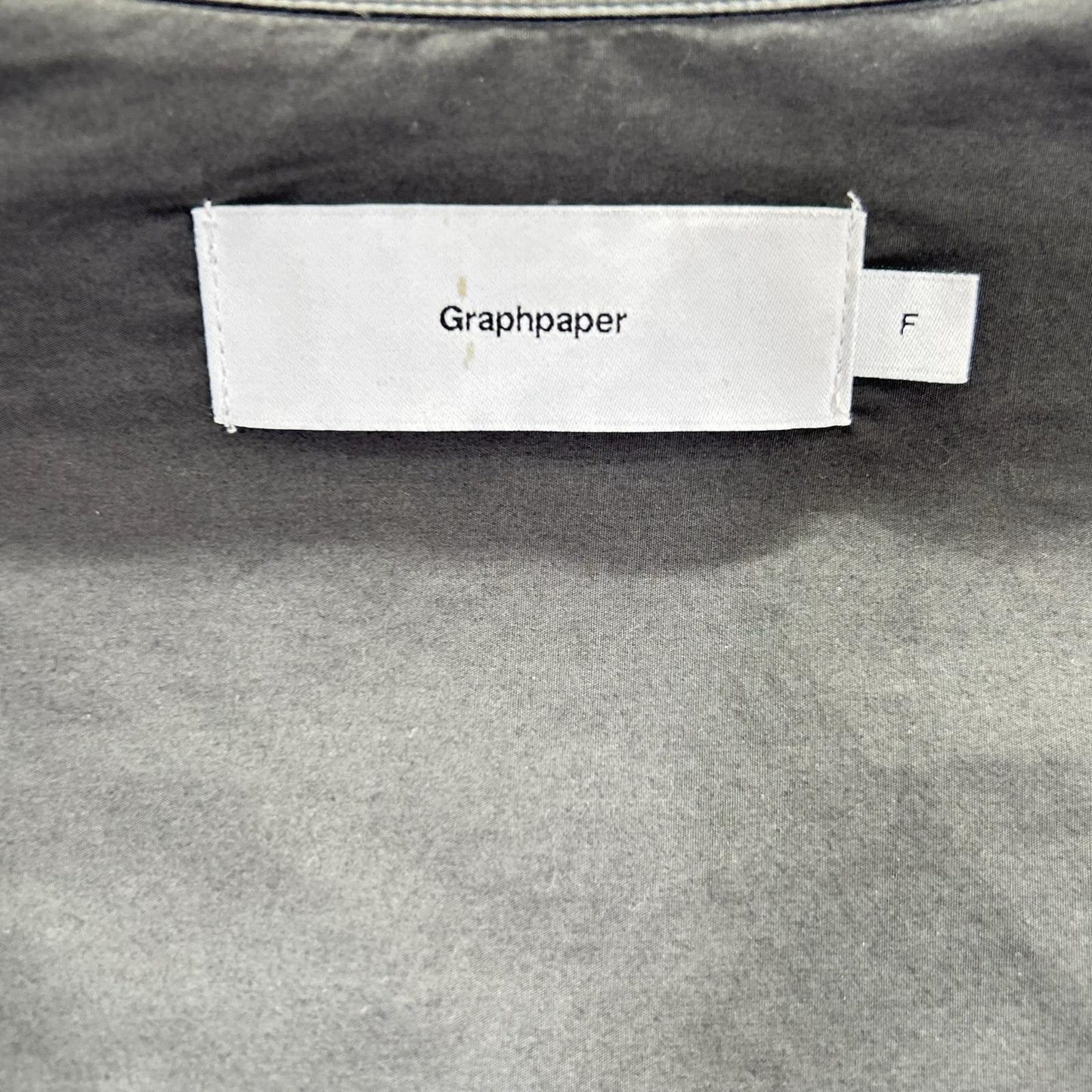 Graphpaper グラフペーパー グレー BROAD L/S OVERSIZED REGULAR COLLAR SHIRT トップス