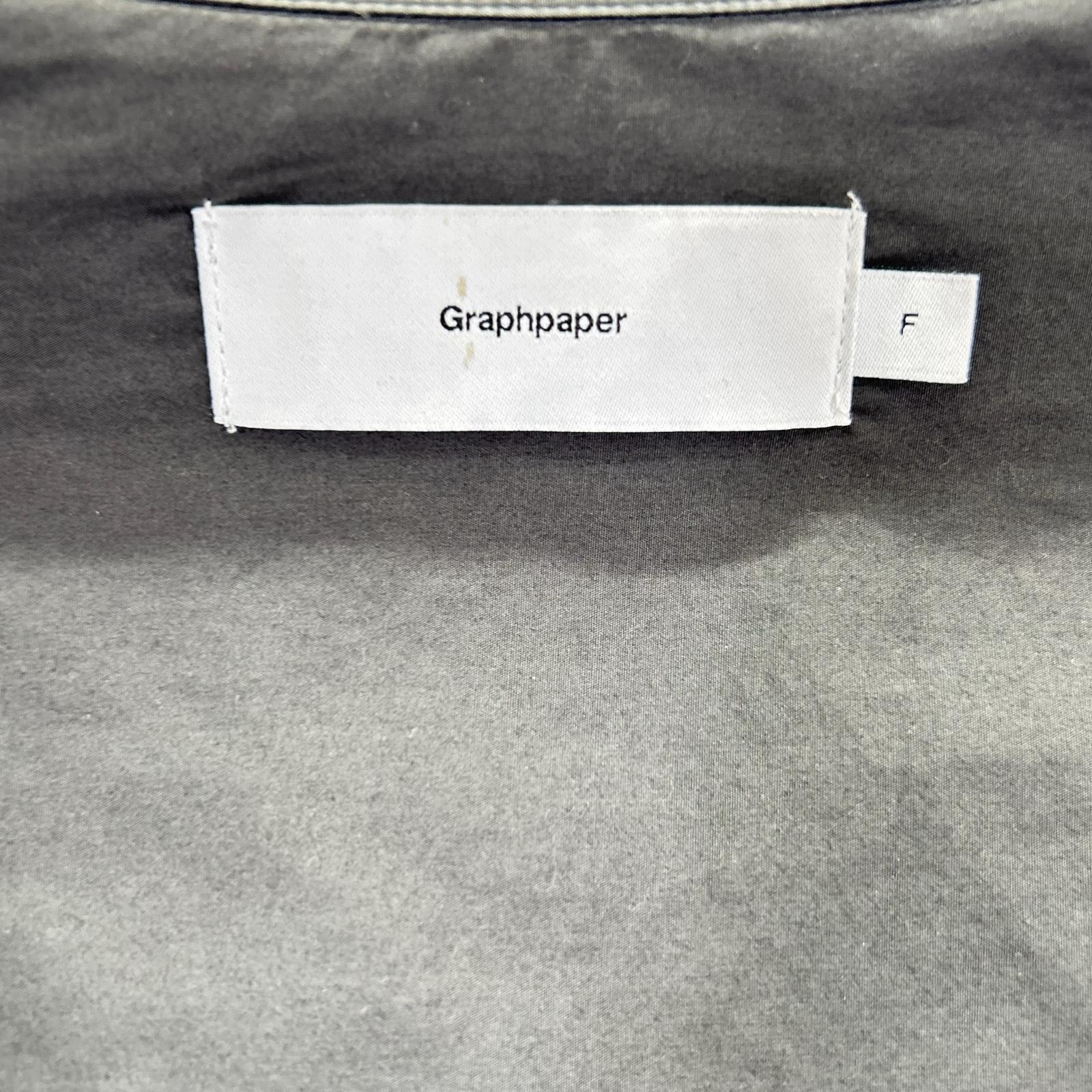Graphpaper グラフペーパー グレー BROAD L/S OVERSIZED REGULAR COLLAR SHIRT トップス