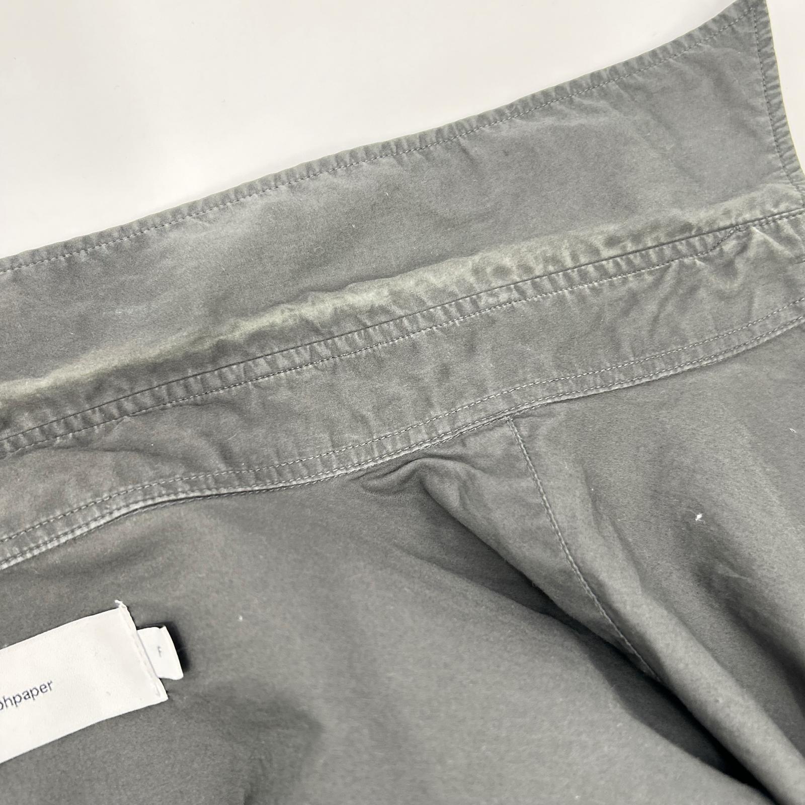Graphpaper グラフペーパー グレー BROAD L/S OVERSIZED REGULAR COLLAR SHIRT トップス