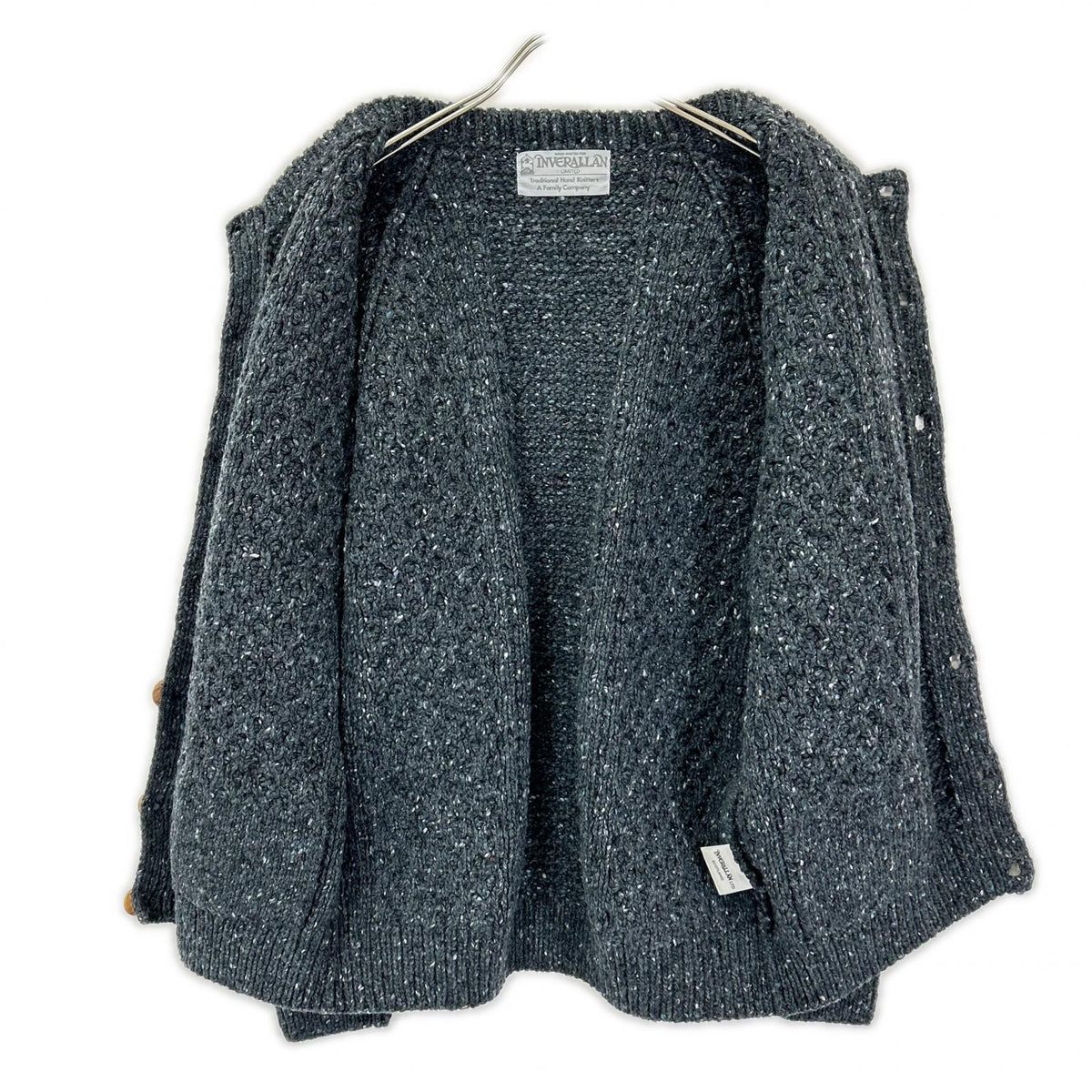 Inverallan インバーアラン チャコール ウール 4A GOLFER CARDIGAN トップス