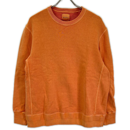 M.I.D.A. M.I.D.A. orange pigment-dyed sweatshirt tops
