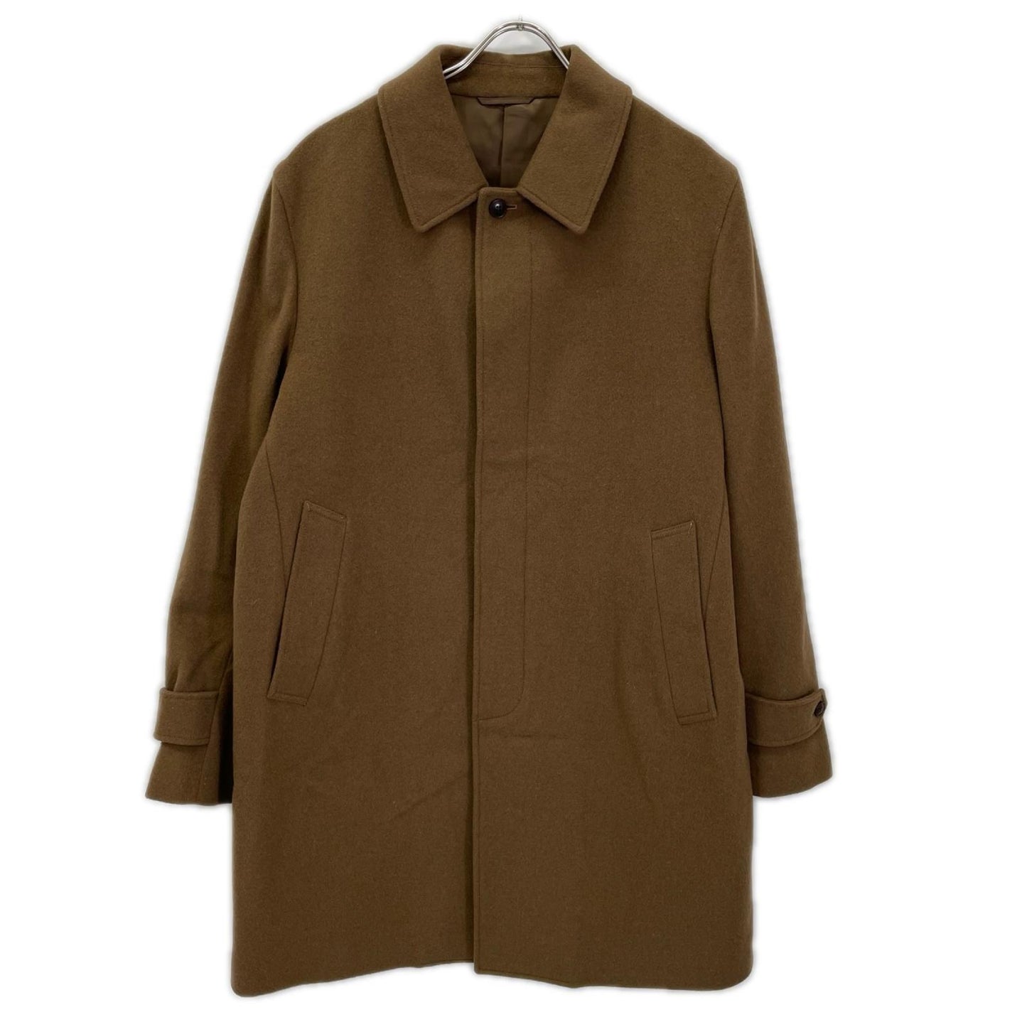 green label relaxing グリーンレーベルリラクシング ブラウン カシミア今混 チェスターコート コート