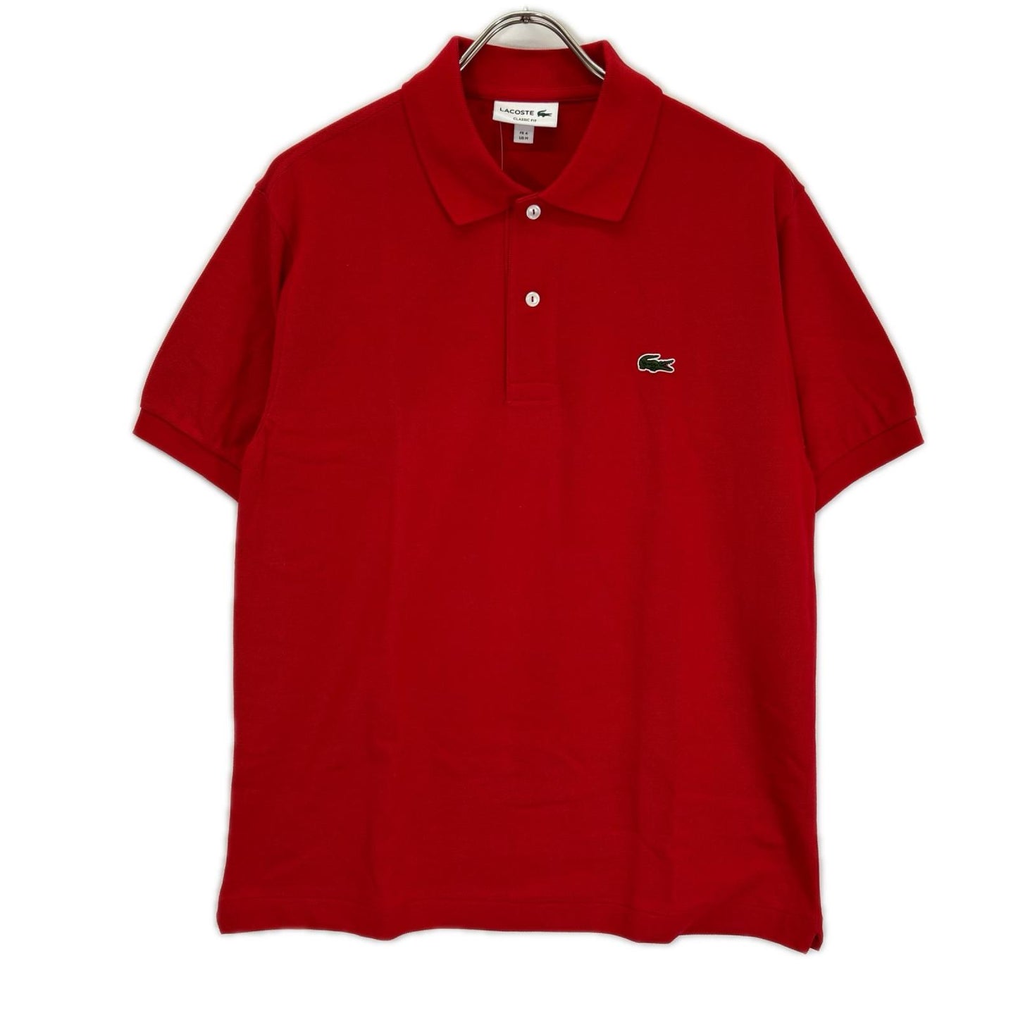 Lacoste ラコステ L1212AL レッド 鹿の子 ポロシャツ トップス