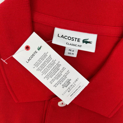 Lacoste ラコステ L1212AL レッド 鹿の子 ポロシャツ トップス