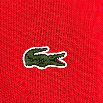 Lacoste ラコステ L1212AL レッド 鹿の子 ポロシャツ トップス