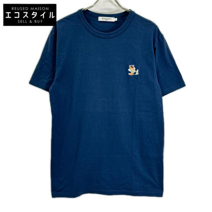 MAISON KITSUNE メゾンキツネ ブルー リラックスフォックス Tシャツ トップス