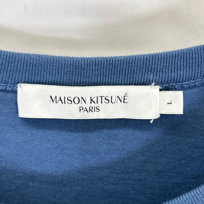 MAISON KITSUNE メゾンキツネ ブルー リラックスフォックス Tシャツ トップス