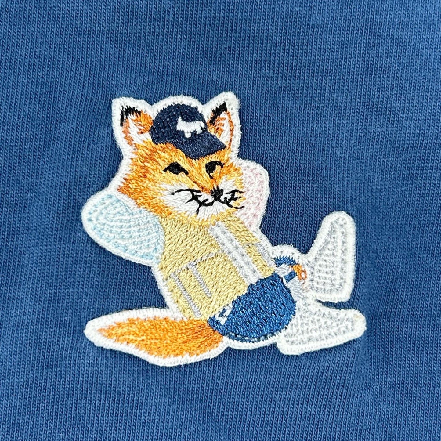 MAISON KITSUNE メゾンキツネ ブルー リラックスフォックス Tシャツ トップス