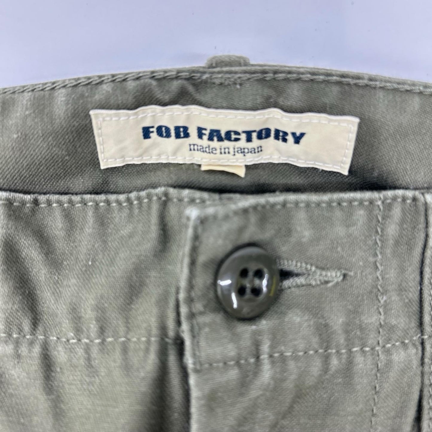 FOB FACTORY エフオービーファクトリー F0431 カーキ ベイカーパンツ ボトムス