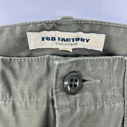 FOB FACTORY エフオービーファクトリー F0431 カーキ ベイカーパンツ ボトムス
