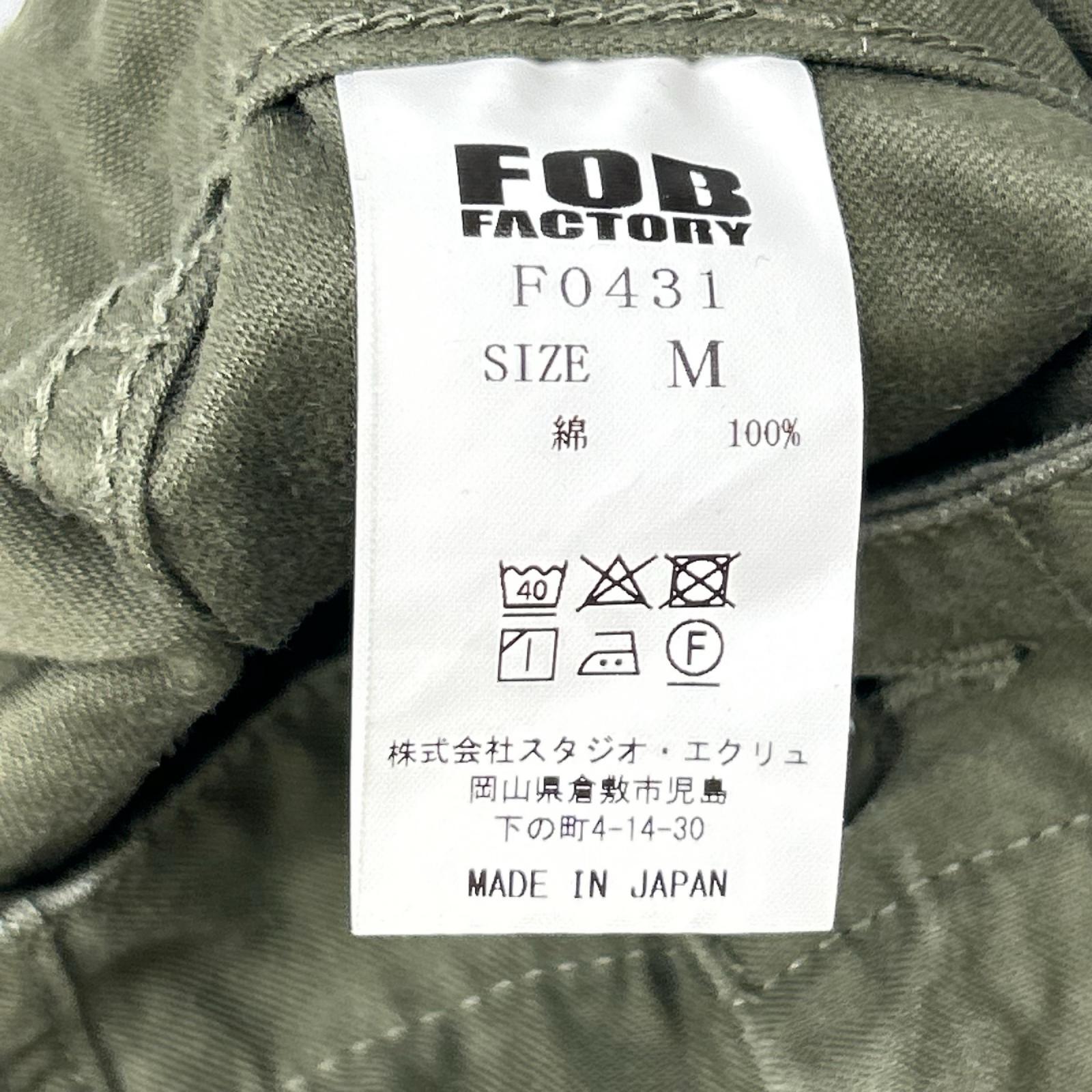 FOB FACTORY エフオービーファクトリー F0431 カーキ ベイカーパンツ ボトムス
