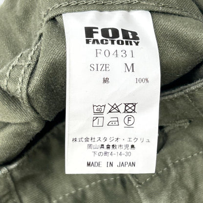 FOB FACTORY エフオービーファクトリー F0431 カーキ ベイカーパンツ ボトムス