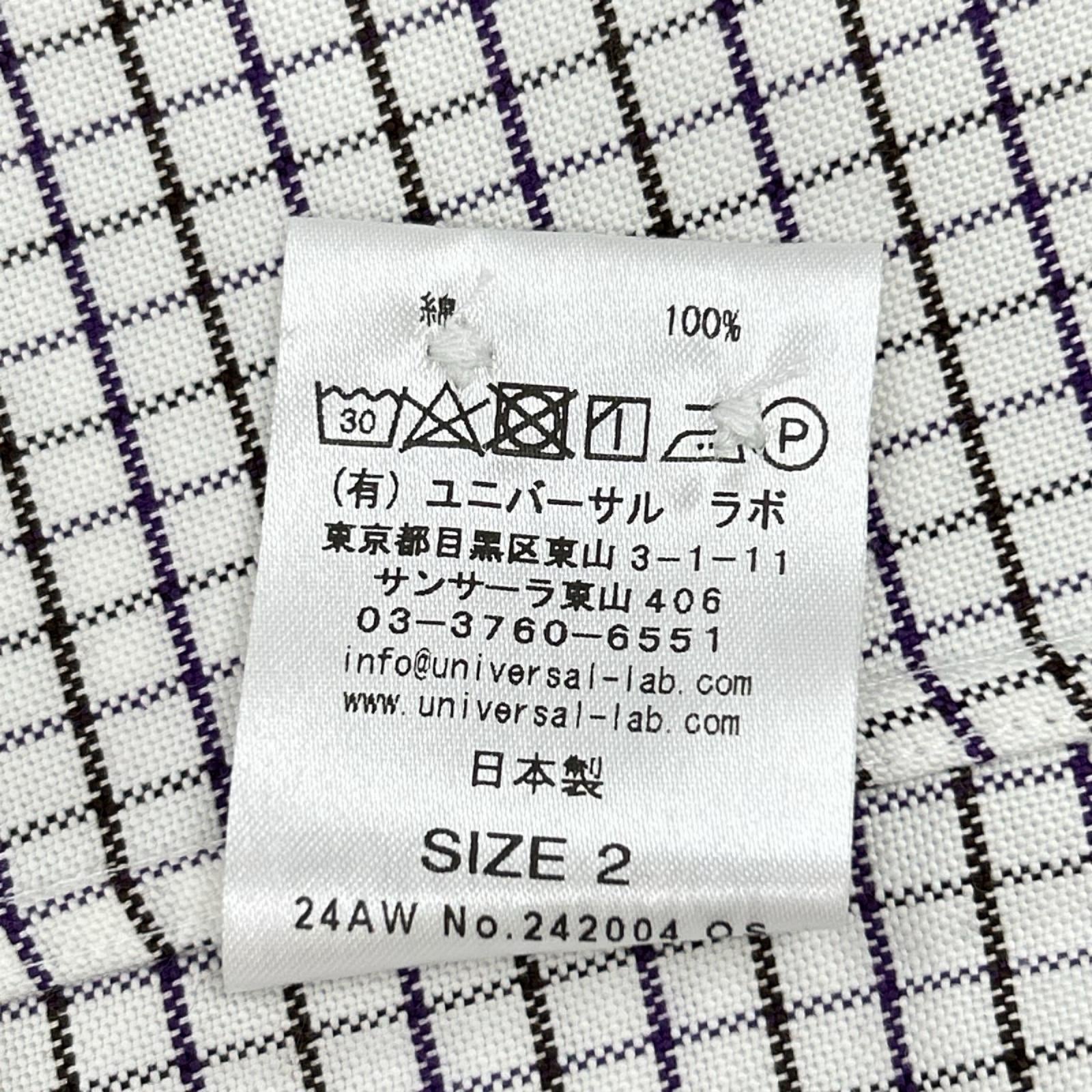SOUTIENCOL スティアンコル ホワイト チェック BDシャツ トップス
