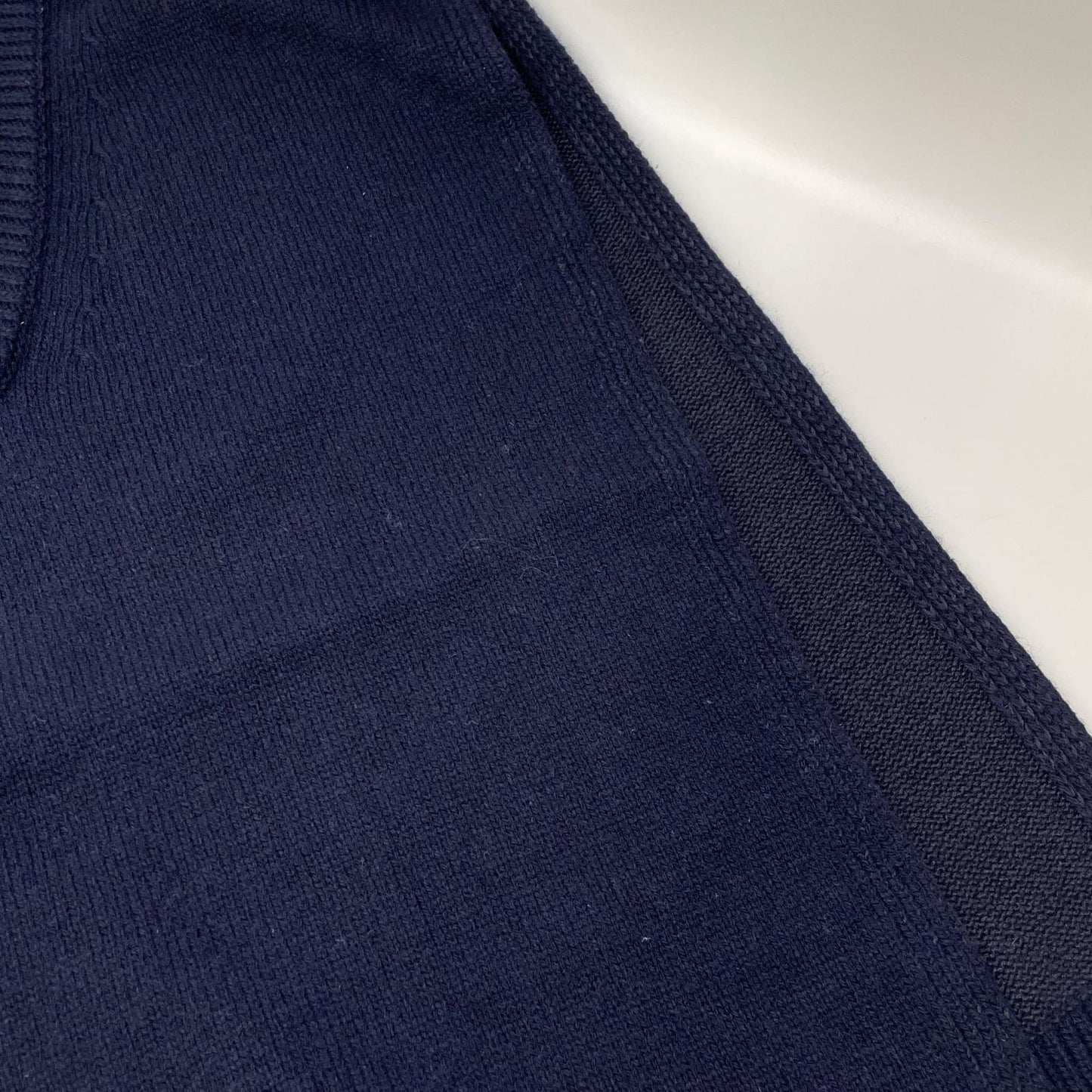 Maison margiela メゾンマルジェラ 24年製 SI1TH0001 S18064ネイビー タバード Vネック ジレ ベスト