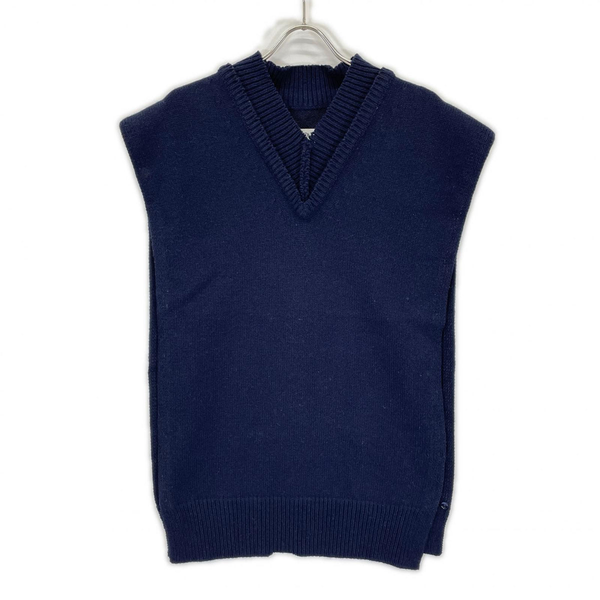 Maison margiela メゾンマルジェラ 24年製 SI1TH0001 S18064 Navy Tabard V-neck Gilet Vest
