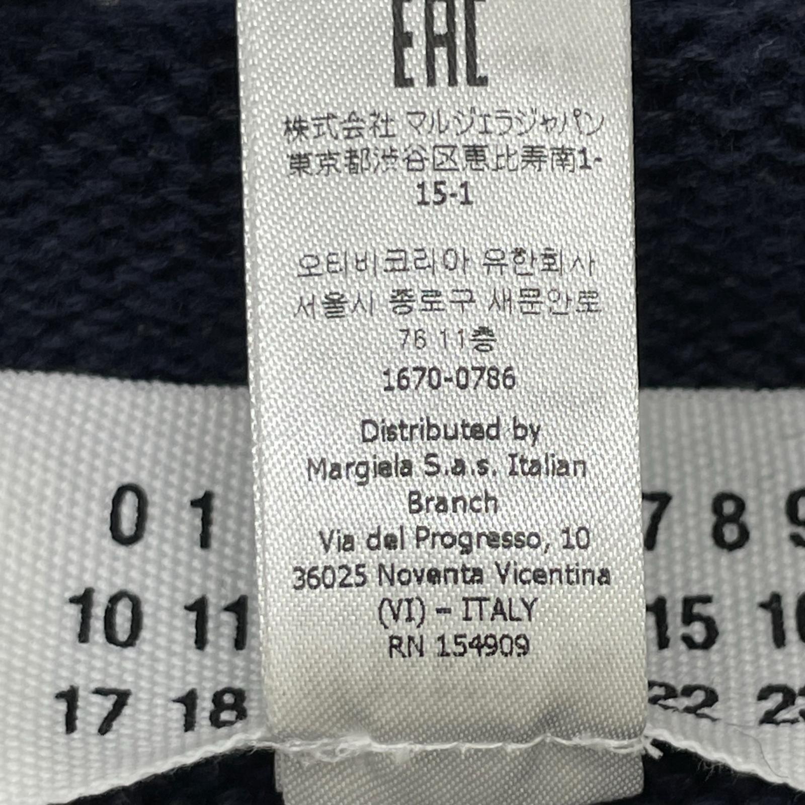 Maison margiela メゾンマルジェラ 24年製 SI1TH0001 S18064ネイビー タバード Vネック ジレ ベスト