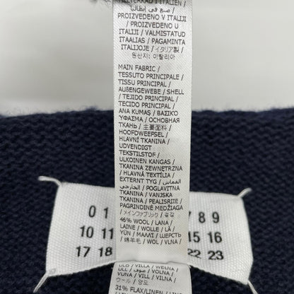 Maison margiela メゾンマルジェラ 24年製 SI1TH0001 S18064ネイビー タバード Vネック ジレ ベスト
