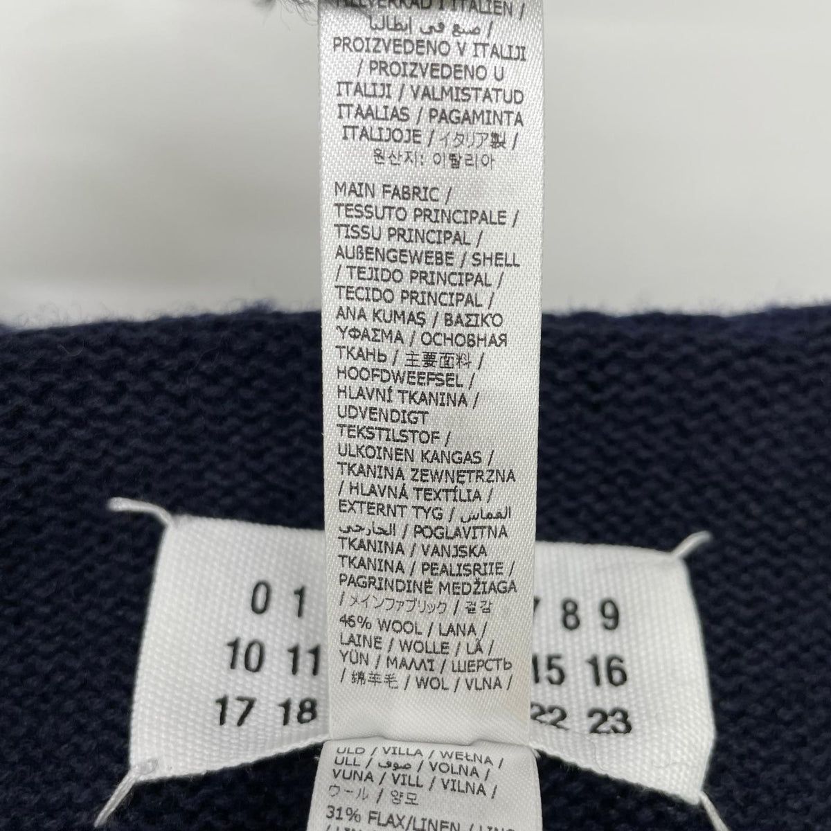Maison margiela メゾンマルジェラ 24年製 SI1TH0001 S18064 Navy Tabard V-neck Gilet Vest