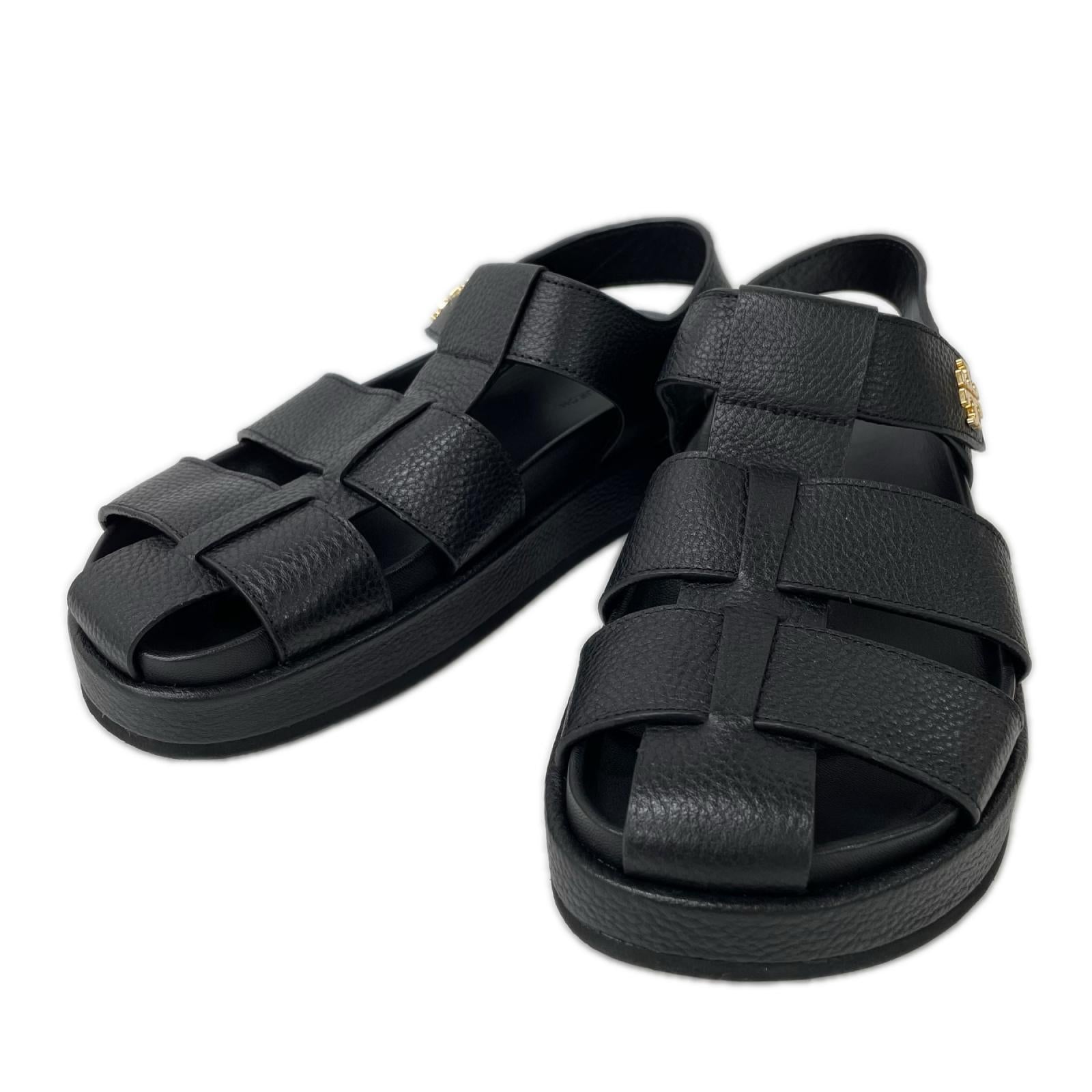 Tory Burch トリーバーチ 170584 ブラック キラ スポーツ フィッシャーマンサンダル シューズ