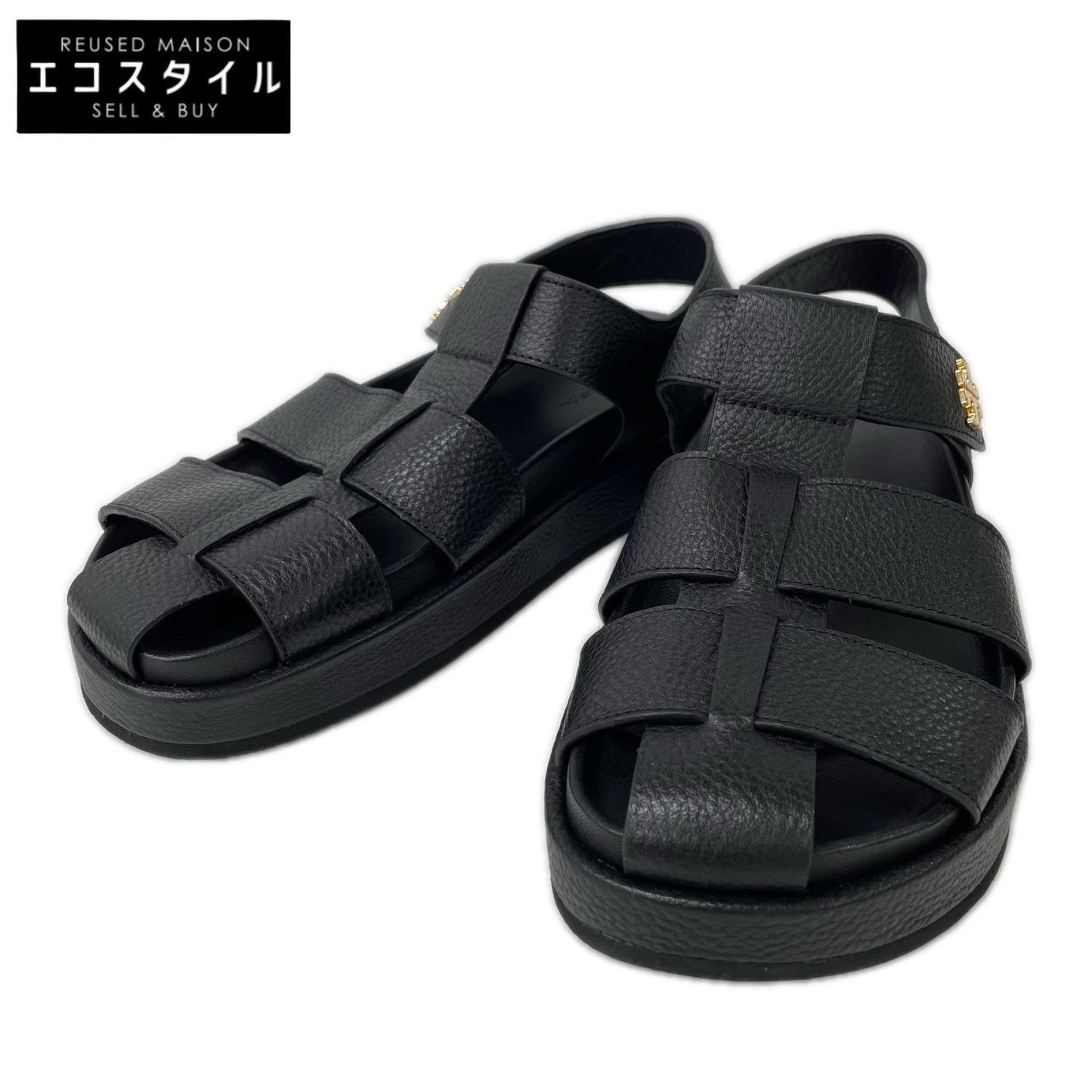 Tory Burch トリーバーチ 170584 ブラック キラ スポーツ フィッシャーマンサンダル シューズ