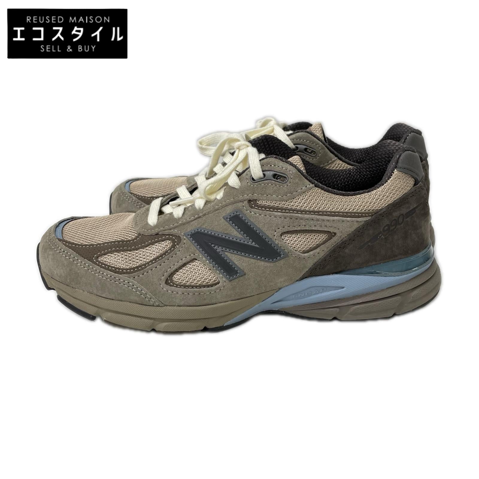 NEW BALANCE ニューバランス x AURALEE オーラリー U990AR4 MADE in USA スエード/メッシュ スニーカー シューズ