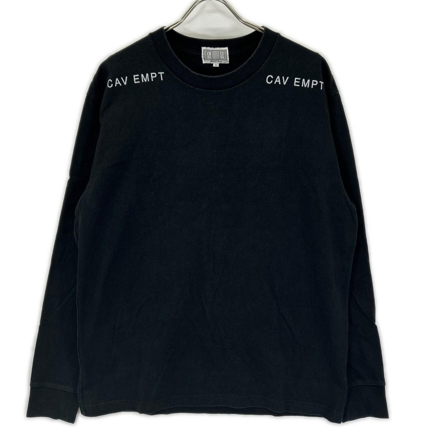 C.E CAV EMPT シーイー キャブ エンプト 011100100 ブラック ロングスリーブ バックプリント Tシャツ トップス