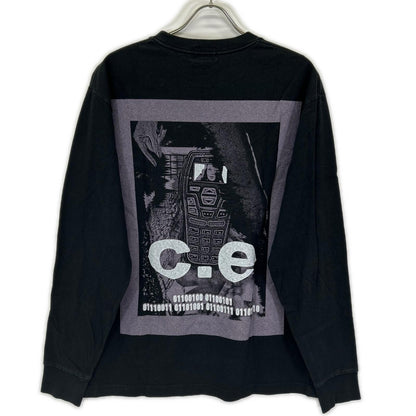 C.E CAV EMPT シーイー キャブ エンプト 011100100 ブラック ロングスリーブ バックプリント Tシャツ トップス
