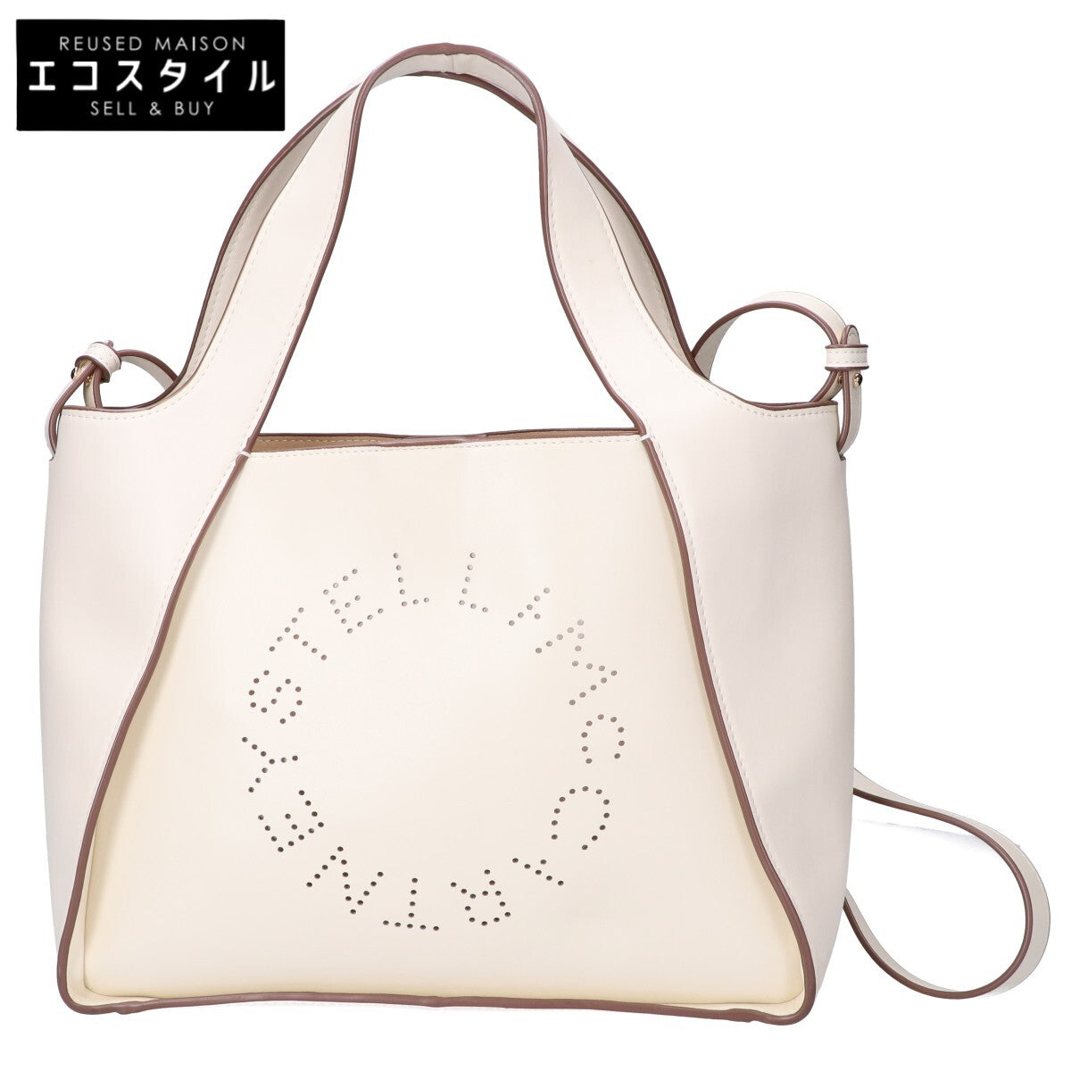 STELLA McCARTNEY ステラマッカートニー 502793 W8542 ロゴ トートバッグ