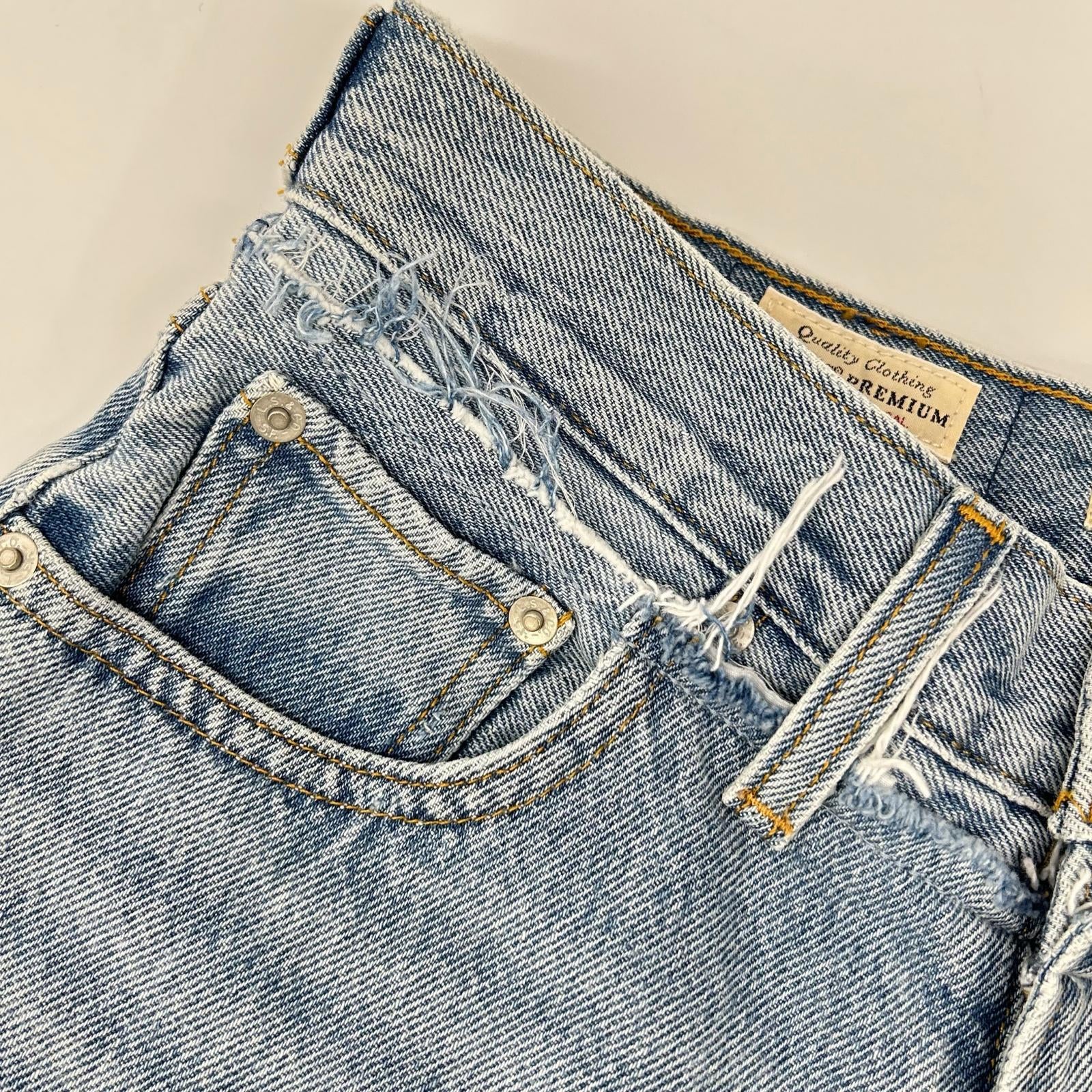 LEVI'S リーバイス 【SLOBE IENA別注】ブルー STRAIGHT デニムパンツ ボトムス