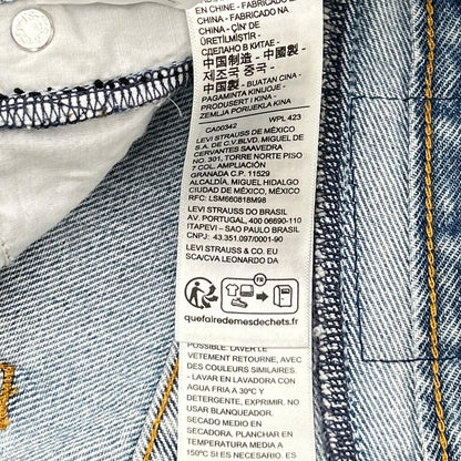 LEVI'S リーバイス 【SLOBE IENA別注】ブルー STRAIGHT デニムパンツ ボトムス