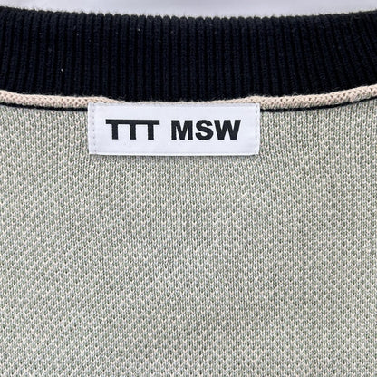 ティー TTT MSW TTT-2022AW-KT01 ブラック×マルチカラー　カーディガン トップス
