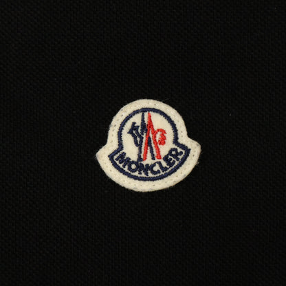 MONCLER モンクレール 23年製 ブラック ロゴワッペン コットン ポロシャツ トップス