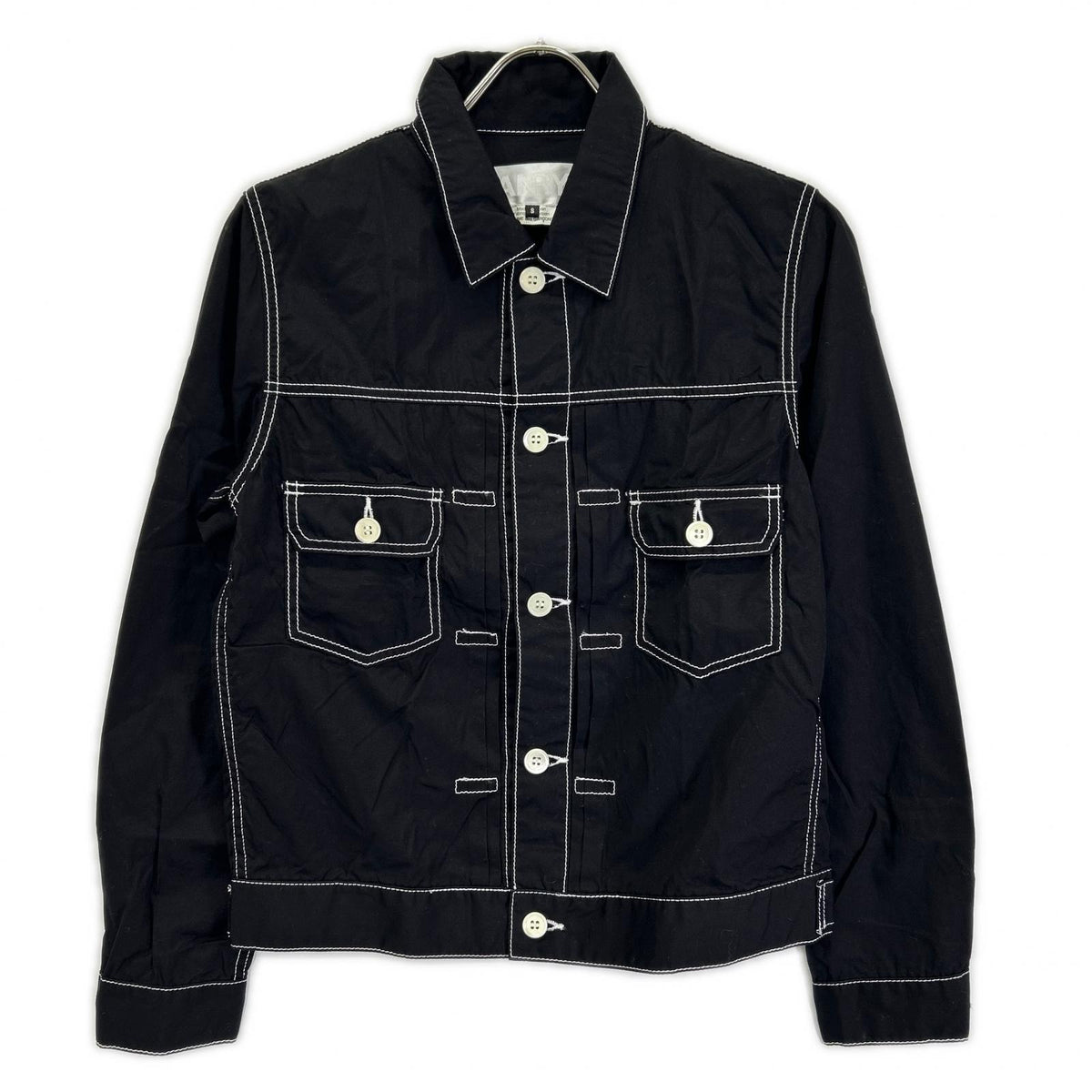 GANRYU ガンリュウ 16SS EQ-J017 Black Stitch Shirt Jacket Jacket