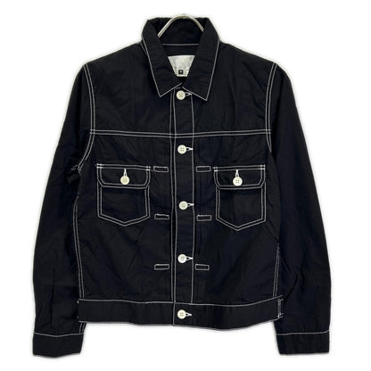GANRYU ガンリュウ 16SS EQ-J017 Black Stitch Shirt Jacket Jacket