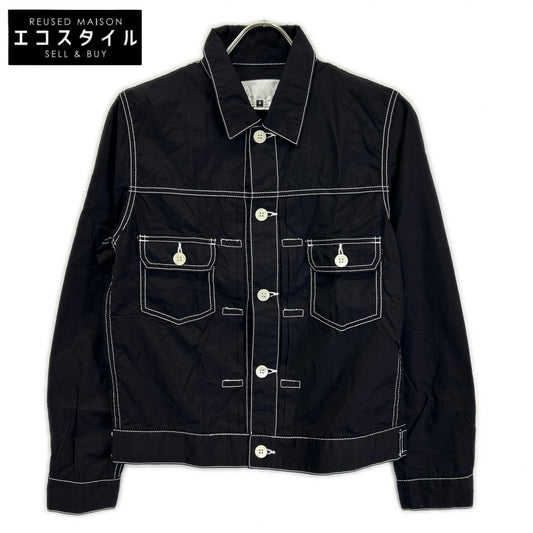 GANRYU ガンリュウ 16SS EQ-J017 Black Stitch Shirt Jacket Jacket