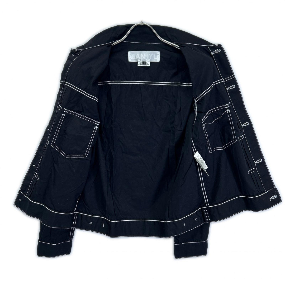 GANRYU ガンリュウ 16SS EQ-J017 Black Stitch Shirt Jacket Jacket
