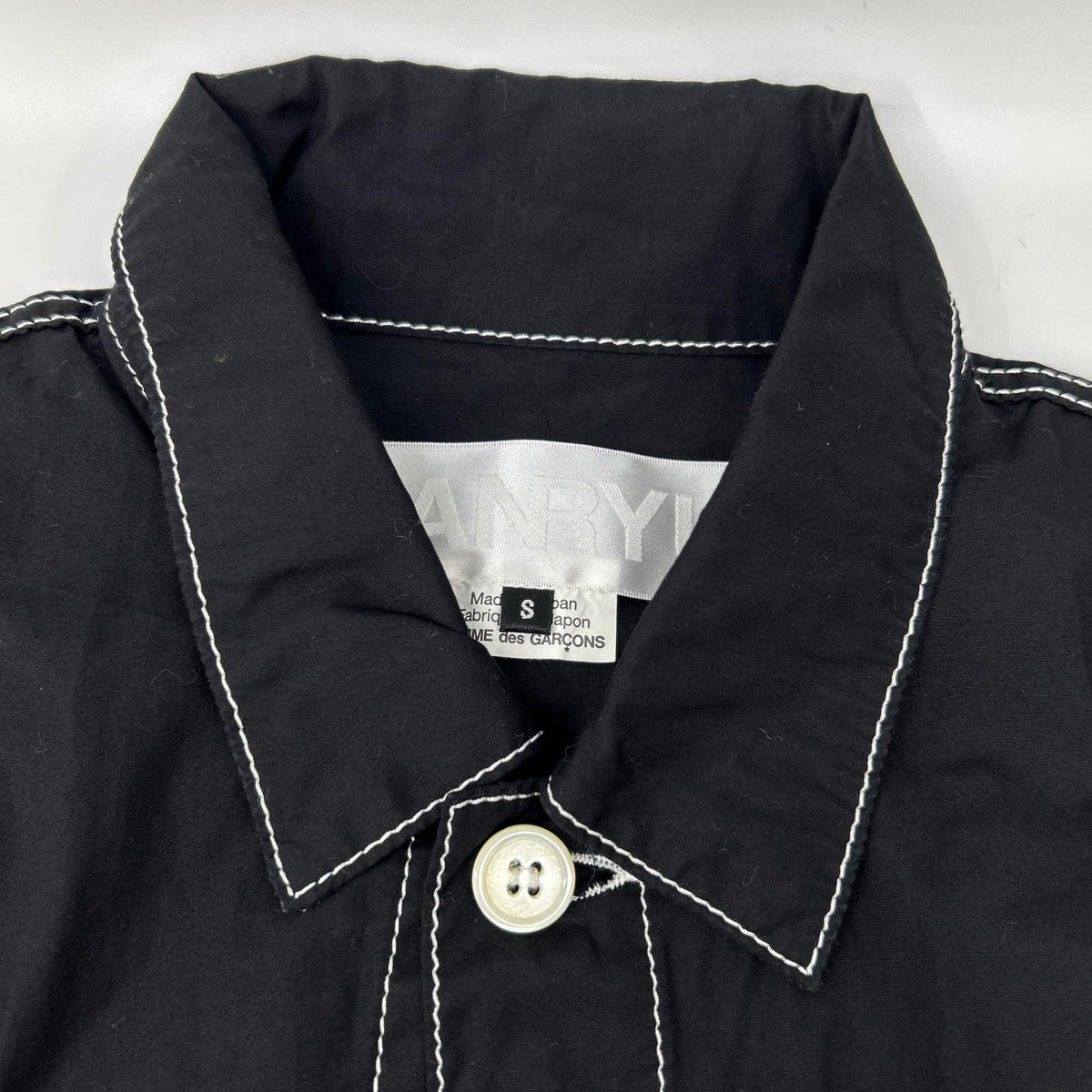 GANRYU ガンリュウ 16SS EQ-J017 Black Stitch Shirt Jacket Jacket