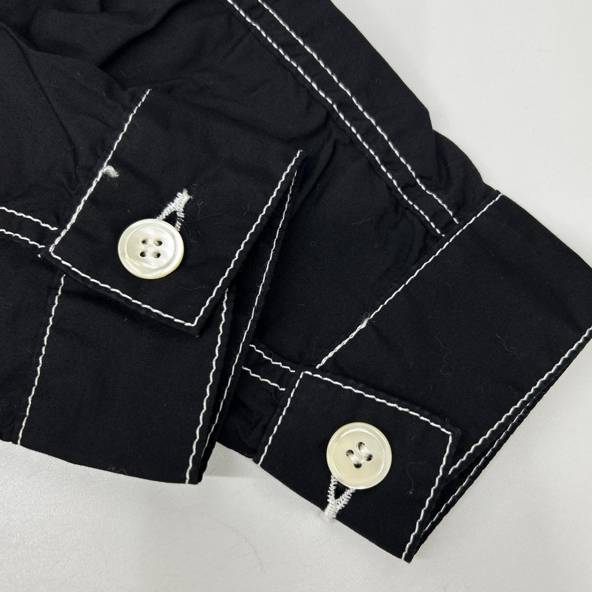 GANRYU ガンリュウ 16SS EQ-J017 Black Stitch Shirt Jacket Jacket