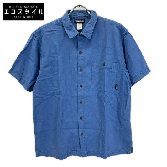 Patagonia パタゴニア 53136 ブルー Migration Hemp Shirts トップス