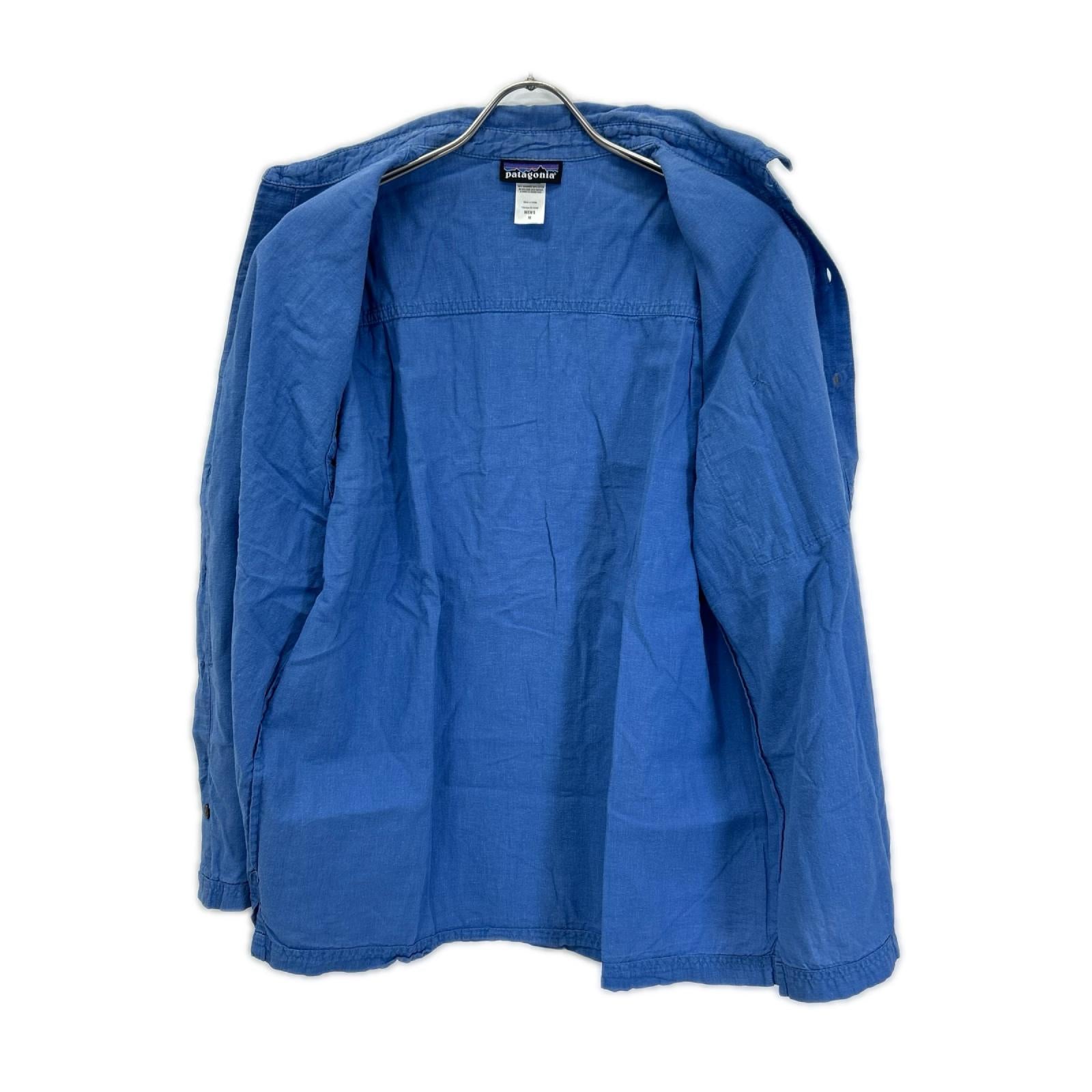 Patagonia パタゴニア 53136 ブルー Migration Hemp Shirts トップス