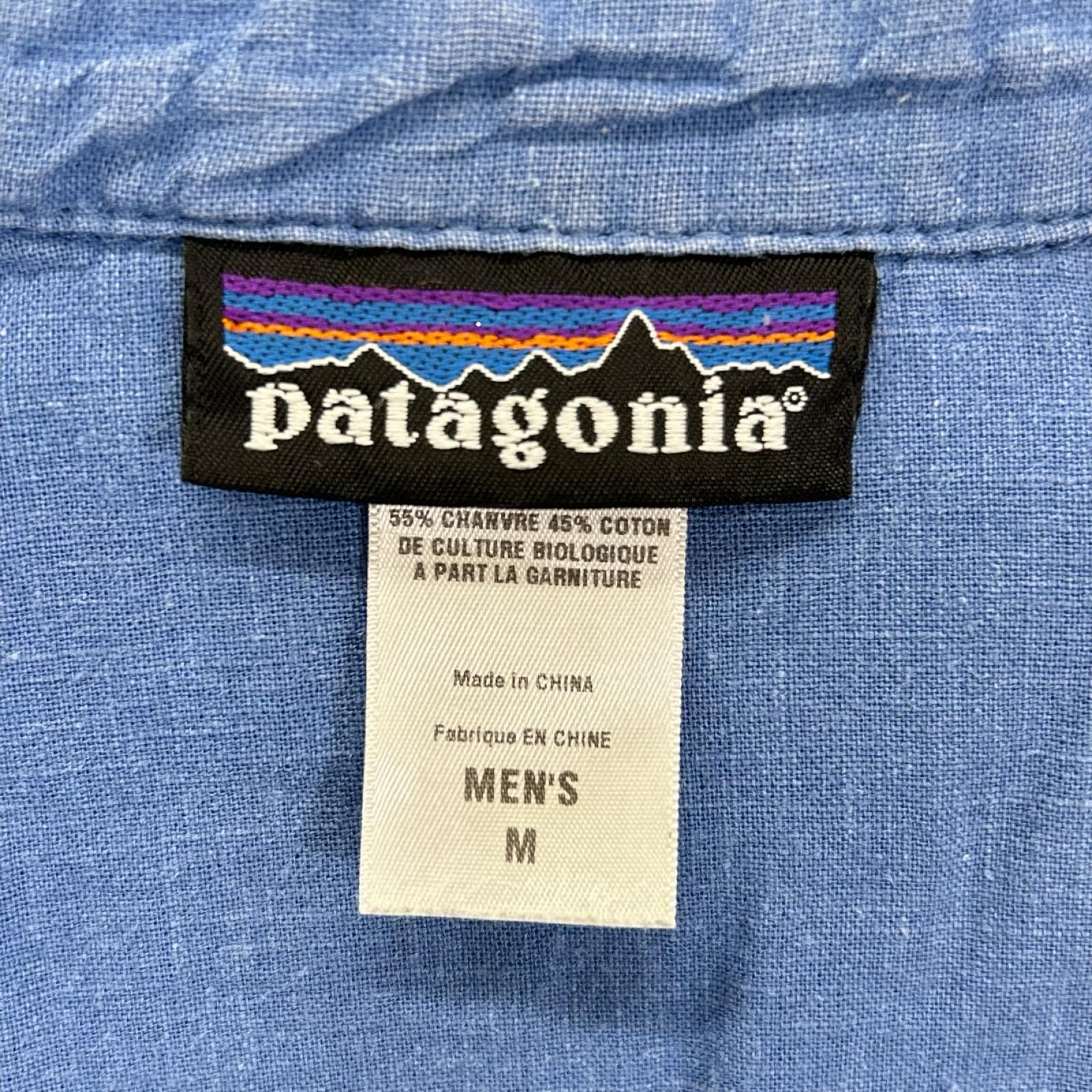 Patagonia パタゴニア 53136 ブルー Migration Hemp Shirts トップス